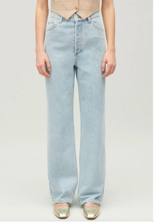 Claudie Pierlot Vaqueros Rectos Azul Talla 34