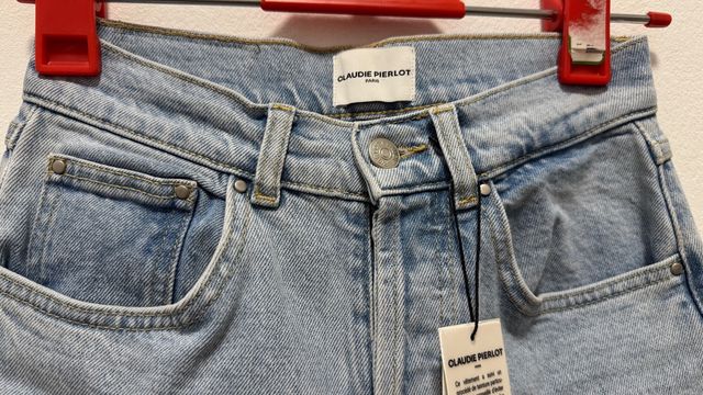 Claudie Pierlot Vaqueros Rectos Azul Talla 34