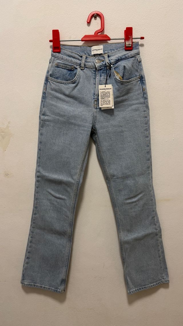 Claudie Pierlot Vaqueros Rectos Azul Talla 34