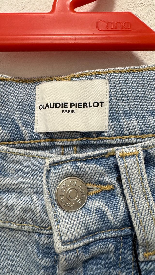 Claudie Pierlot Vaqueros Rectos Azul Talla 34