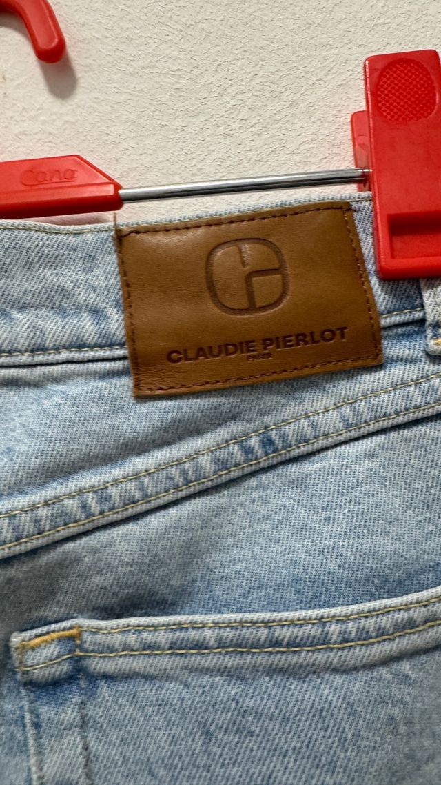 Claudie Pierlot Vaqueros Rectos Azul Talla 34