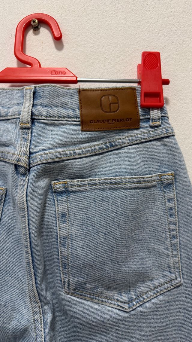 Claudie Pierlot Vaqueros Rectos Azul Talla 34