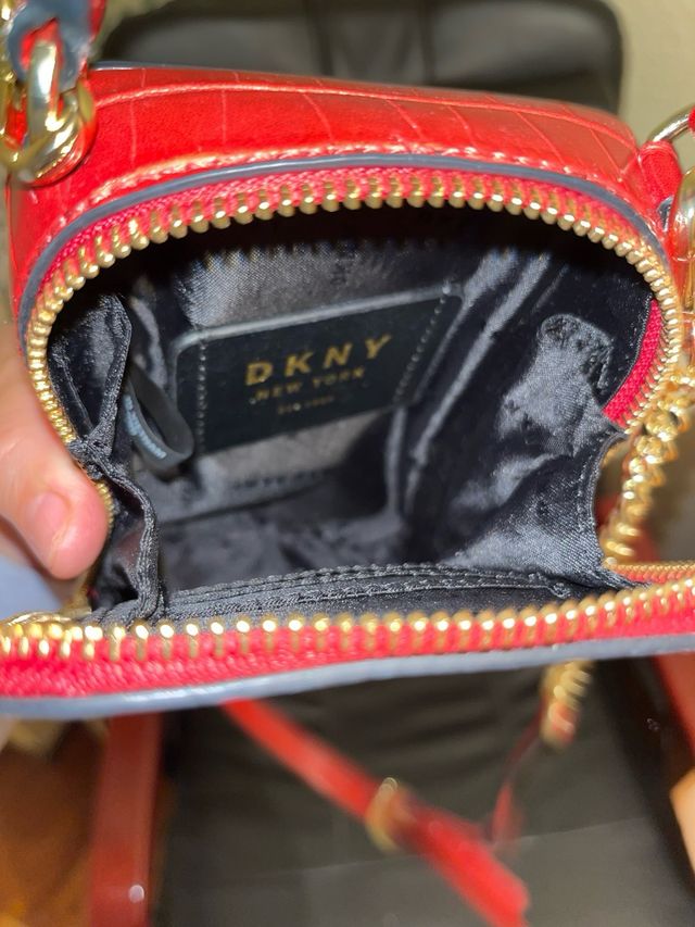 Bolso DKNY Rojo Cocodrilo