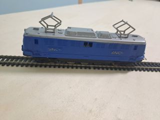 Trenino elettrico blu