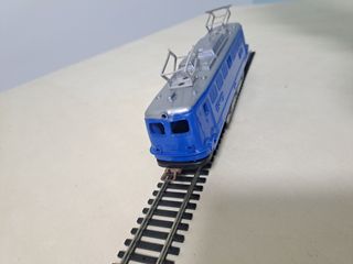 Trenino elettrico blu