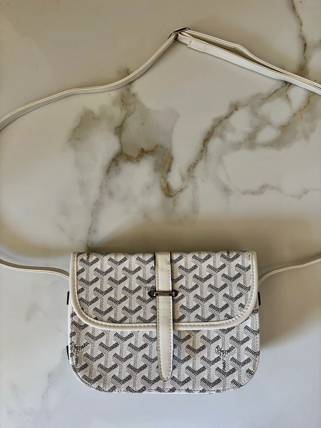 Borsellino Goyard Grigio Bianco