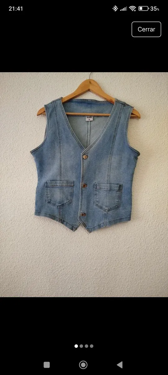 Chaleco Vaquero Mujer Talla S