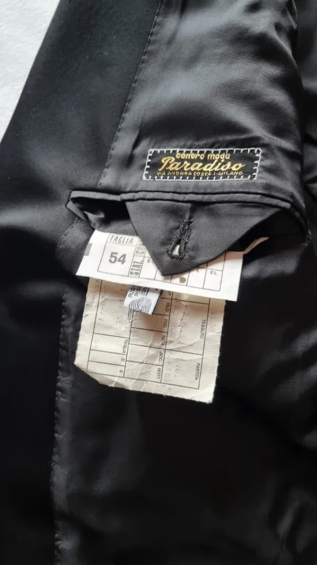 Completo Smoking Uomo Vintage