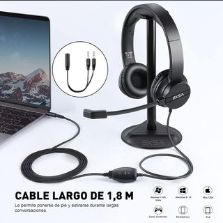 EKSA H12 PC Cuffie con Microfono