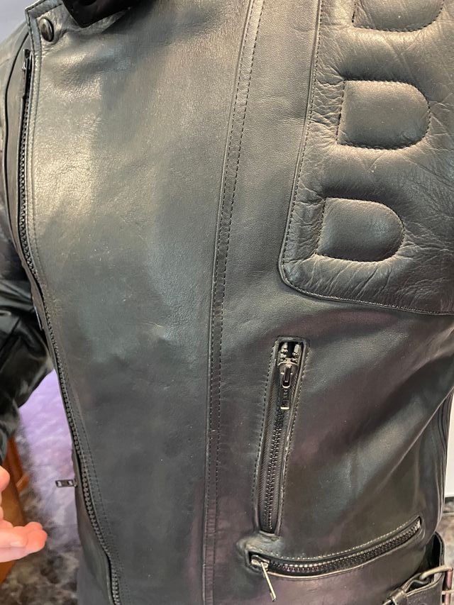 Chaqueta Moto Cuero Talla 56