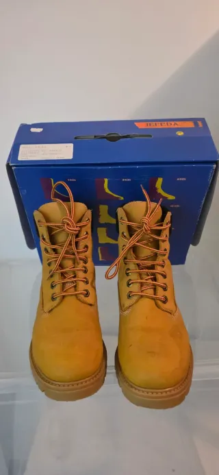 Botas Jefeda tipo Panamá Jack marrones/amarillas