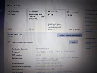 Portátil HP 620 Dual Core 8GB RAM 120GB SSD