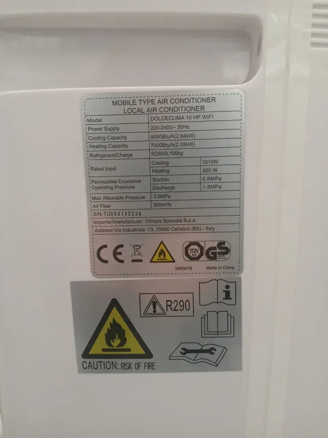 Aire Acondicionado Portátil Olimpia Splendid