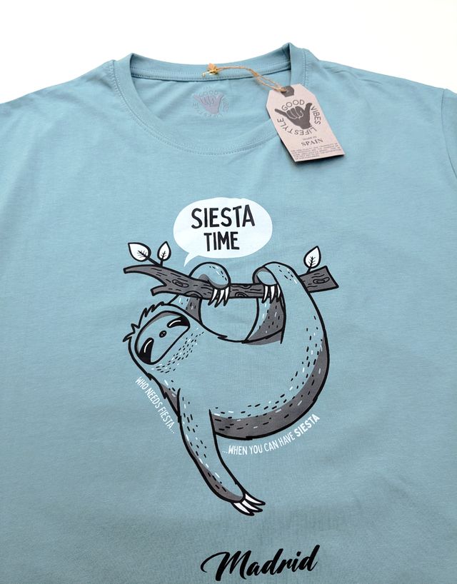 Camiseta Oversize Siesta Time Madrid