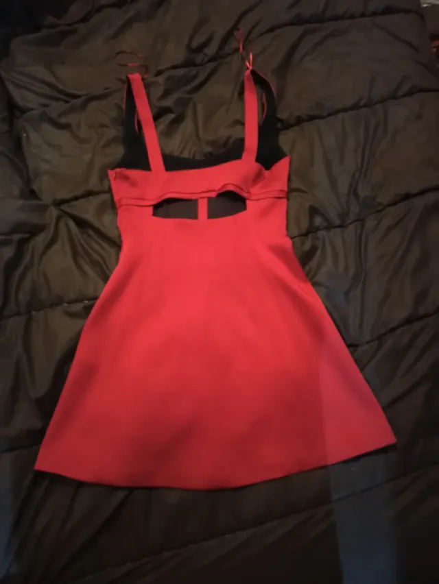Vestido Corto rojo/granate. Fiesta, fin de año