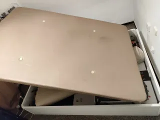 Base Cama Matrimonio Beige