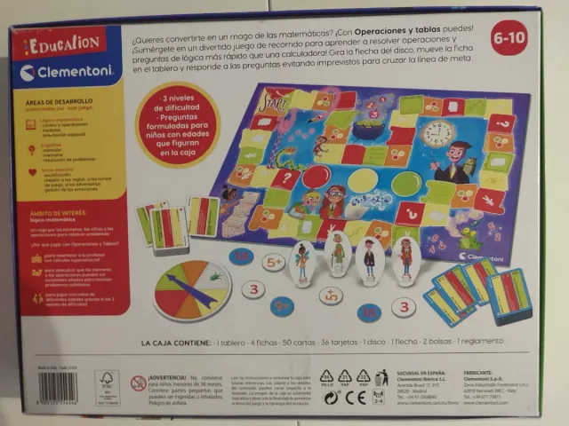 Juego de mesa Clementoni Operaciones y tablas