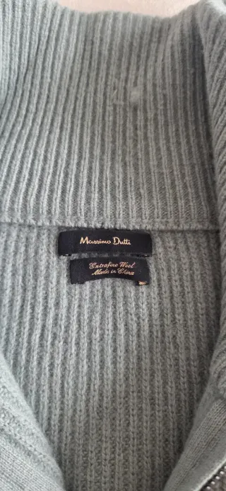 Jersey lana cuello alto cremallera