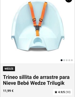 Trineo azul Decathlon