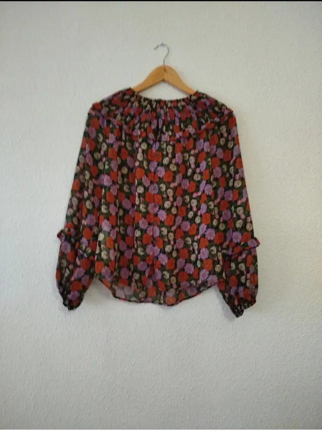 Camisa Boho Chic Otoñal Estampada