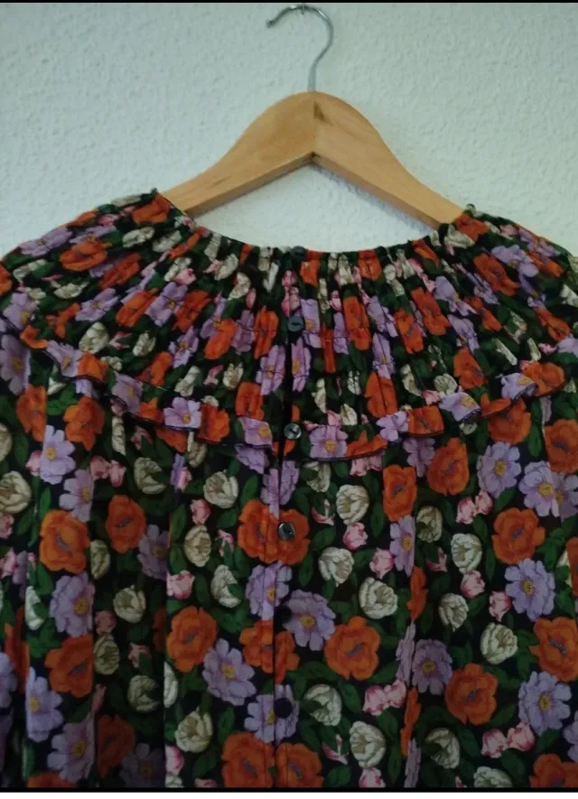 Camisa Boho Chic Otoñal Estampada