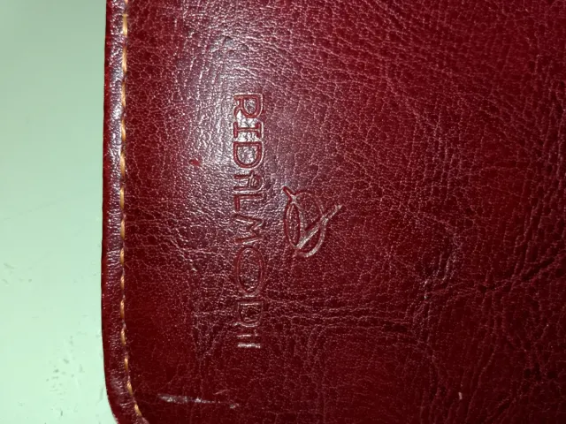 Carteira de Couro Vintage com 9 Compartimentos