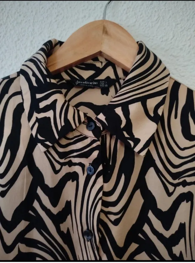 Camisa Stradivarius Mujer Estampada