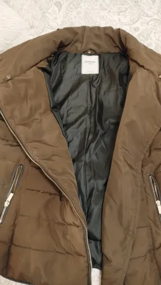 Cazadora de plumas marrón Pimkie