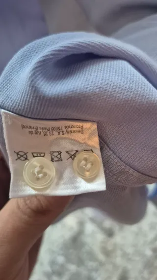 Camicia Lacoste Classic Fit Azzurra Uomo