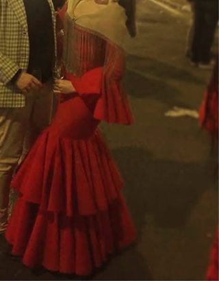 Traje de flamenca Micaela Villa rojo