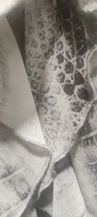 Falda larga estampada con blusa a juego