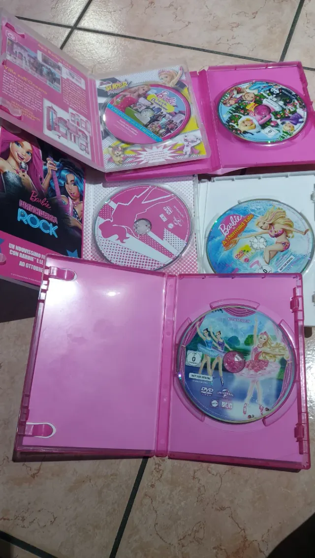 Lotto 5 DVD Barbie (Italiano)