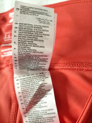 Mallas Reebok Naranja Mujer.XL