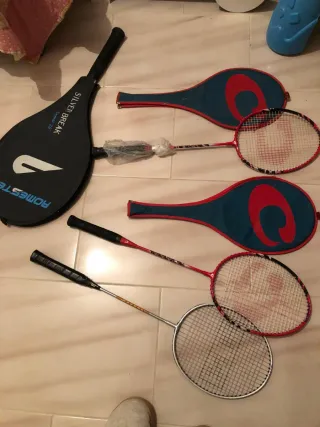 Raquetas de bádminton y tenis