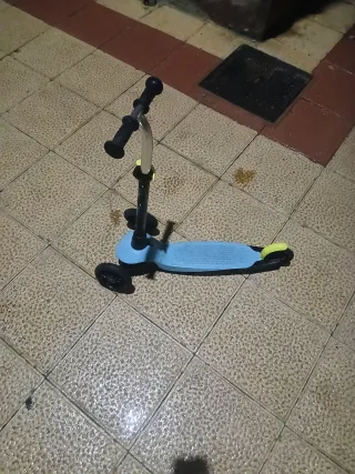 Patinete infantil 3 ruedas azul