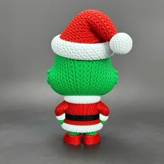 Figura Grinch Crochet 3D