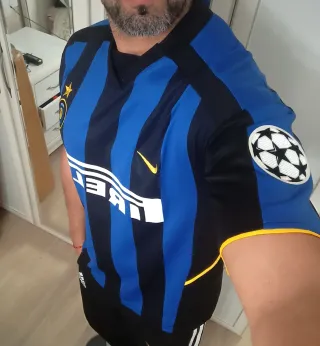 Camiseta Inter 2002/03 Nike, Hernán Crespo, N° 9