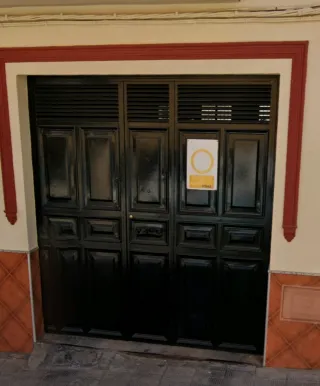 Puerta de garaje de hierro abatible