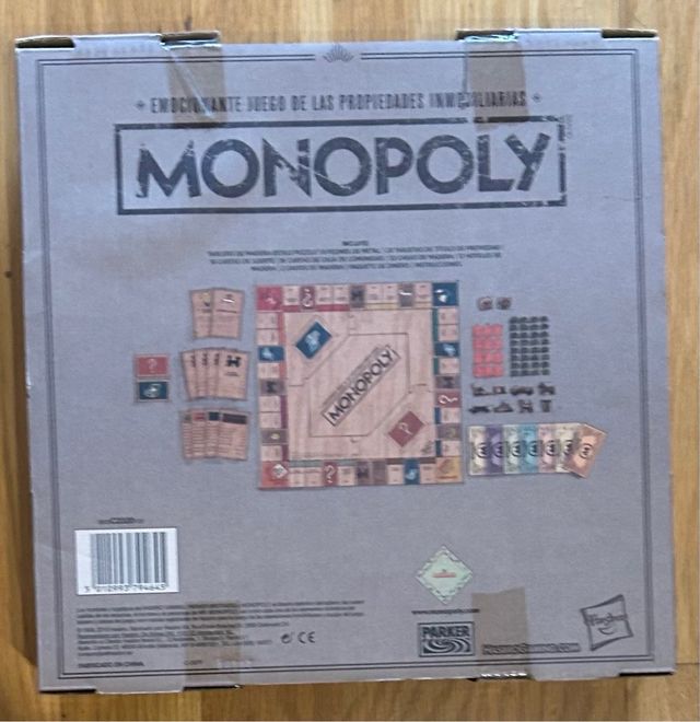 Monopoly Madera Edición Exclusiva Hasbro