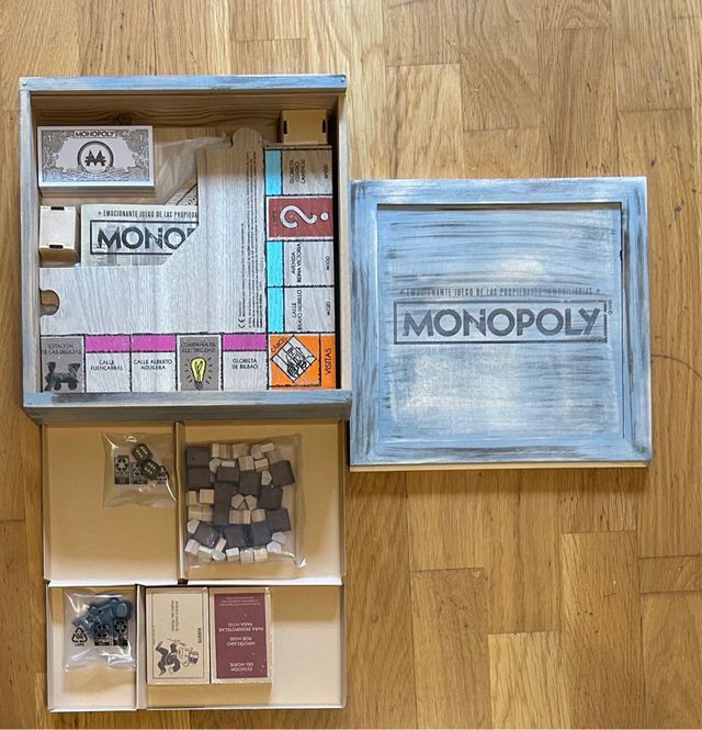 Monopoly Madera Edición Exclusiva Hasbro