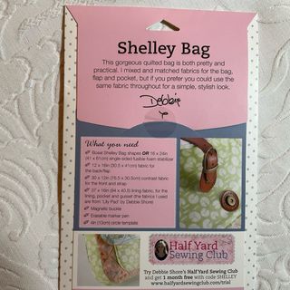 Cartamodello borsa Shelley Debbie Shore