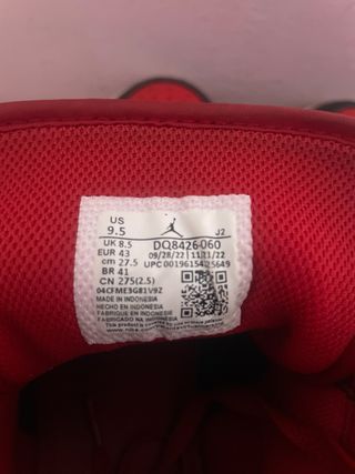 Scarpe Jordan Uomo Nero Rosso