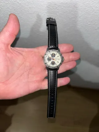 Reloj Seiko Cronógrafo Plata y Negro