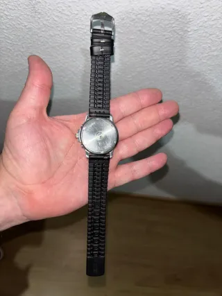 Reloj Seiko Cronógrafo Plata y Negro