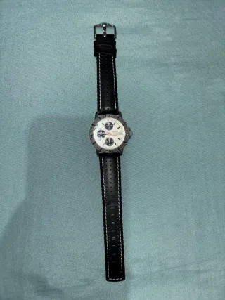 Reloj Seiko Cronógrafo Plata y Negro