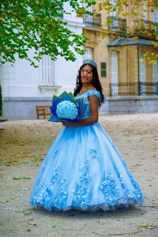 Vestido de Quinceañera Azul