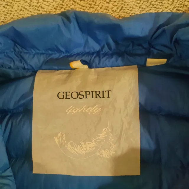 Piumino Geospirit turchese