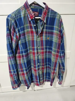 Camisa Williot cuadros azul talla L