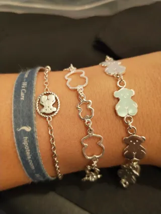 Pulsera osito plata
