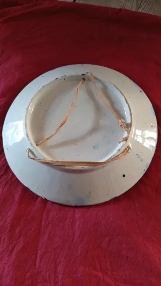 4 Piatti antichi dipinti a mano